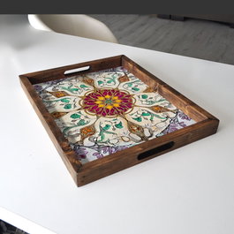 Aberto Design REF009 Bandeja de Madera Maciza 48x38x4 cm
